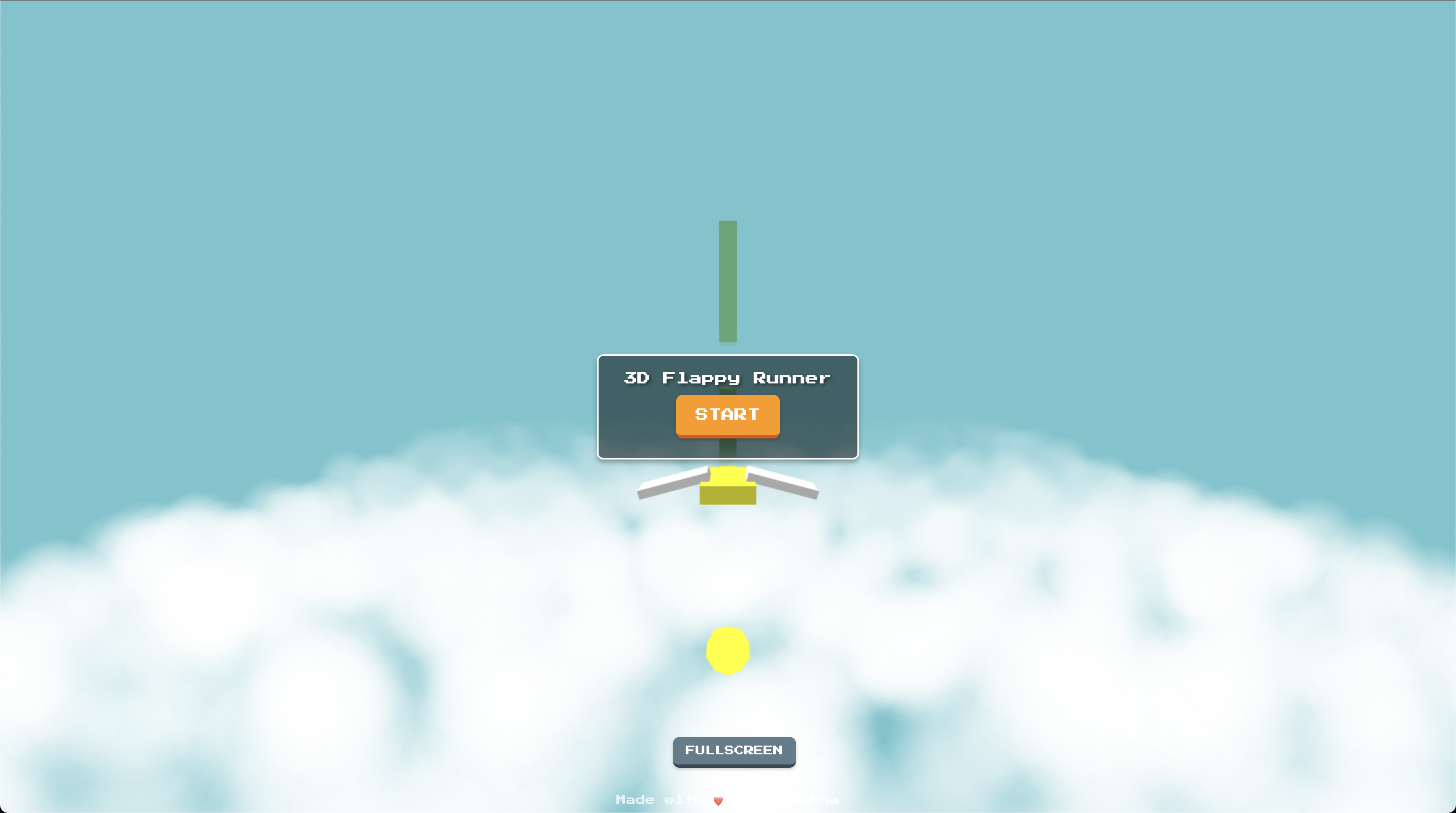 Screenshot of 3D Flappy Runner project